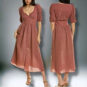NEW Ted Baker Angeia Maxi Dress in Dusty Rose $325